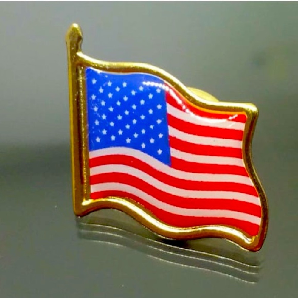 US Flag American Flag Lapel Pin United States USA Tie Badge Pin 0.8”